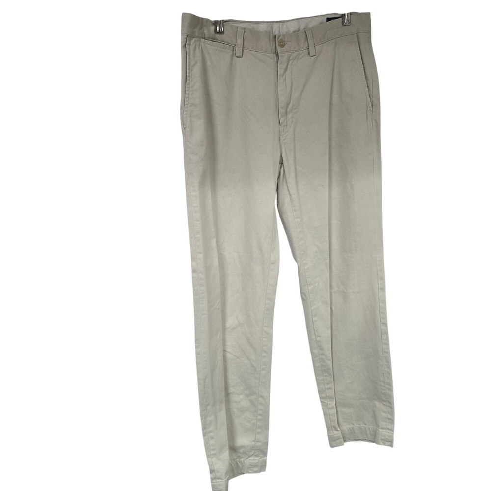 Polo Ralph Lauren Classic Fit Chino Pants Men 33x32 Beige Tan Cotton Preppy